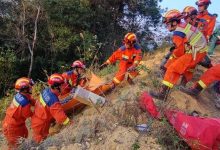 岑溪一轎車墜坡 梧州消防緊急營救轉移-岑溪生活—站式岑溪本地生活服務平臺 m.liuxuelu.cn